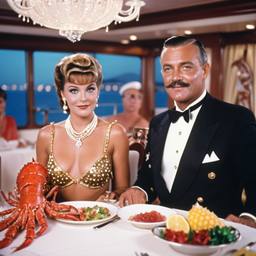 Dinner with the Captain, jellyfish and mermaids, FFF Cruises: Voyage 01 · FFF\CRS\004\002