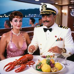 Dinner with the Captain, jellyfish and mermaids, FFF Cruises: Voyage 01 · FFF\CRS\004\006