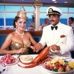 Dinner with the Captain, jellyfish and mermaids, FFF Cruises: Voyage 01 · FFF\CRS\004\008