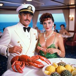 Dinner with the Captain, jellyfish and mermaids, FFF Cruises: Voyage 01 · FFF\CRS\004\010