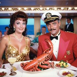 Dinner with the Captain, jellyfish and mermaids