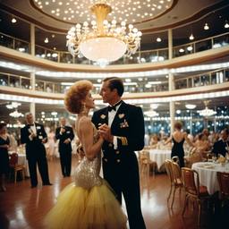 The Captain watches the dancing, FFF Cruises: Voyage 01 · FFF\CRS\006\020