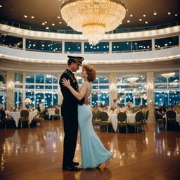 The Captain watches the dancing, FFF Cruises: Voyage 01 · FFF\CRS\006\025