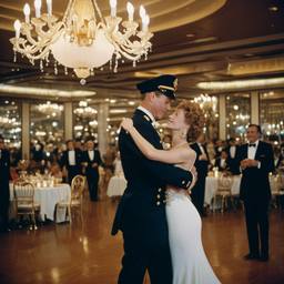 The Captain watches the dancing, FFF Cruises: Voyage 01 · FFF\CRS\006\029