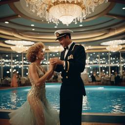The Captain watches the dancing, FFF Cruises: Voyage 01 · FFF\CRS\006\034
