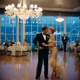 The Captain watches the dancing