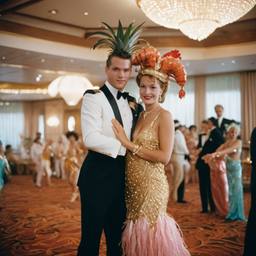 Ballroom dancing, lobster and octopus headdresses (surreal), FFF Cruises: Voyage 01 · FFF\CRS\008\004