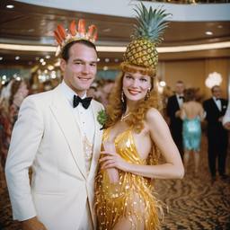 Ballroom dancing, lobster and octopus headdresses (surreal), FFF Cruises: Voyage 01 · FFF\CRS\008\005