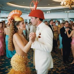 Ballroom dancing, lobster and octopus headdresses (surreal), FFF Cruises: Voyage 01 · FFF\CRS\008\016