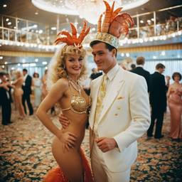 Ballroom dancing, lobster and octopus headdresses (surreal), FFF Cruises: Voyage 01 · FFF\CRS\008\023