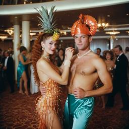 Ballroom dancing, seahorse and mermaid costumes (surreal), FFF Cruises: Voyage 01 · FFF\CRS\009\001