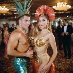 Ballroom dancing, seahorse and mermaid costumes (surreal), FFF Cruises: Voyage 01 · FFF\CRS\009\003
