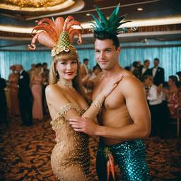 Ballroom dancing, seahorse and mermaid costumes (surreal), FFF Cruises: Voyage 01 · FFF\CRS\009\005