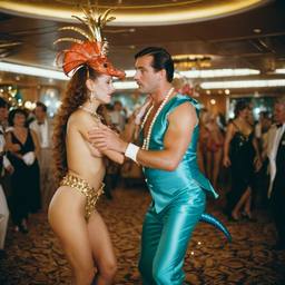 Ballroom dancing, seahorse and mermaid costumes (surreal), FFF Cruises: Voyage 01 · FFF\CRS\009\006