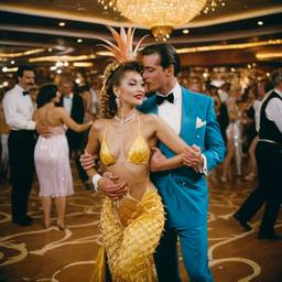 Ballroom dancing, seahorse and mermaid costumes (surreal), FFF Cruises: Voyage 01 · FFF\CRS\009\009