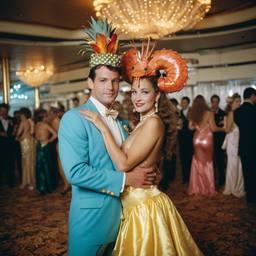 Ballroom dancing, seahorse and mermaid costumes (surreal), FFF Cruises: Voyage 01 · FFF\CRS\009\019