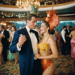 Ballroom dancing, seahorse and mermaid costumes (surreal), FFF Cruises: Voyage 01 · FFF\CRS\009\020