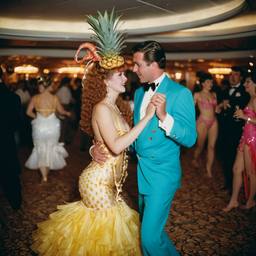 Ballroom dancing, seahorse and mermaid costumes (surreal), FFF Cruises: Voyage 01 · FFF\CRS\009\022