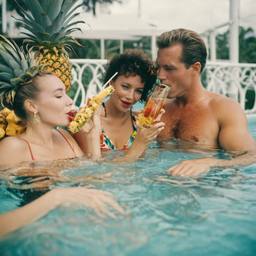 Cocktails from pineapples in the pool (surreal), FFF Cruises: Voyage 01 · FFF\CRS\015\023