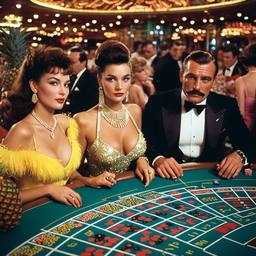 The Captain and his Hollywood wife at the casino, FFF Cruises: Voyage 01 · FFF\CRS\019\002
