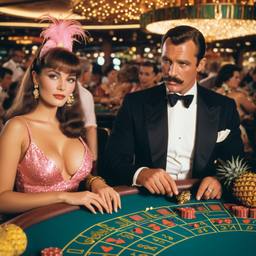 The Captain and his Hollywood wife at the casino, FFF Cruises: Voyage 01 · FFF\CRS\019\003