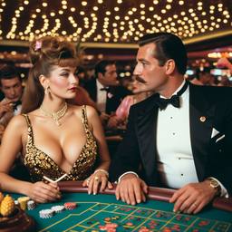 The Captain and his Hollywood wife at the casino, FFF Cruises: Voyage 01 · FFF\CRS\019\005