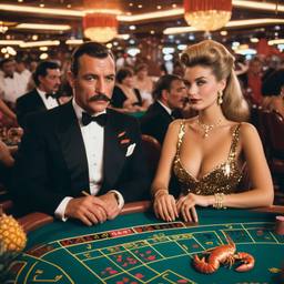 The Captain and his Hollywood wife at the casino, FFF Cruises: Voyage 01 · FFF\CRS\019\007