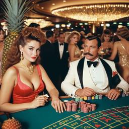 The Captain and his Hollywood wife at the casino, FFF Cruises: Voyage 01 · FFF\CRS\019\009