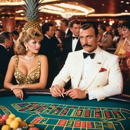 The Captain and his Hollywood wife at the casino, FFF Cruises: Voyage 01 · FFF\CRS\019\012