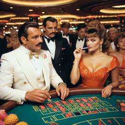 The Captain and his Hollywood wife at the casino, FFF Cruises: Voyage 01 · FFF\CRS\019\021