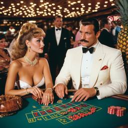 The Captain and his Hollywood wife at the casino, FFF Cruises: Voyage 01 · FFF\CRS\019\022