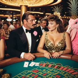 The Captain and his Hollywood wife at the casino, FFF Cruises: Voyage 01 · FFF\CRS\019\023