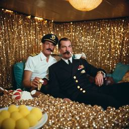 The Captain in bed with grandmas eating ice cream, FFF Cruises: Voyage 01 · FFF\CRS\023\005