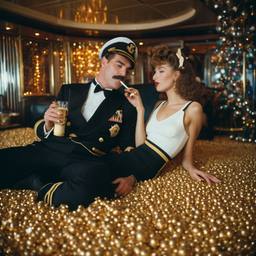 The Captain in bed with grandmas eating ice cream, FFF Cruises: Voyage 01 · FFF\CRS\023\015