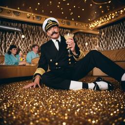 The Captain in bed with grandmas eating ice cream, FFF Cruises: Voyage 01 · FFF\CRS\023\017