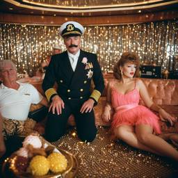 The Captain in bed with grandmas eating ice cream, FFF Cruises: Voyage 01 · FFF\CRS\023\020