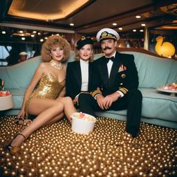 The Captain in bed with grandmas eating ice cream, FFF Cruises: Voyage 01 · FFF\CRS\023\023