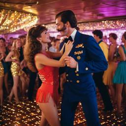 The Captain dancing with his officers (1970s), FFF Cruises: Voyage 01 · FFF\CRS\024\012