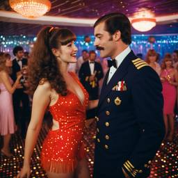 The Captain dancing with his officers (1970s)