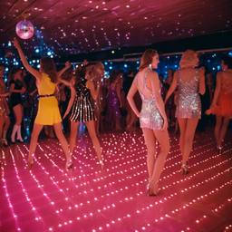 Disco dancers dressed as flamingos (1970s), FFF Cruises: Voyage 01 · FFF\CRS\025\002