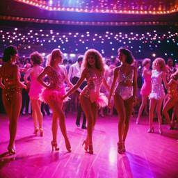 Disco dancers dressed as flamingos (1970s), FFF Cruises: Voyage 01 · FFF\CRS\025\004