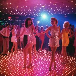 Disco dancers dressed as flamingos (1970s), FFF Cruises: Voyage 01 · FFF\CRS\025\007