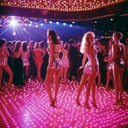Disco dancers dressed as flamingos (1970s), FFF Cruises: Voyage 01 · FFF\CRS\025\014
