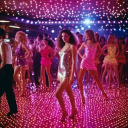Disco dancers dressed as flamingos (1970s), FFF Cruises: Voyage 01 · FFF\CRS\025\015
