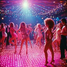 Disco dancers dressed as flamingos (1970s), FFF Cruises: Voyage 01 · FFF\CRS\025\020