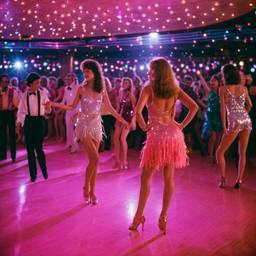 Disco dancers dressed as flamingos (1970s), FFF Cruises: Voyage 01 · FFF\CRS\025\021