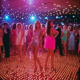 Disco dancers dressed as flamingos (1970s), FFF Cruises: Voyage 01 · FFF\CRS\025\022