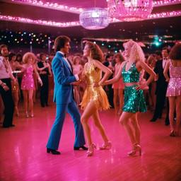 Disco dancers dressed as flamingos (1970s), FFF Cruises: Voyage 01 · FFF\CRS\025\023
