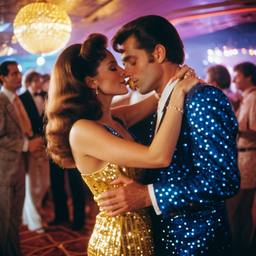 A couple kiss on the dance floor (1970s), FFF Cruises: Voyage 01 · FFF\CRS\028\002