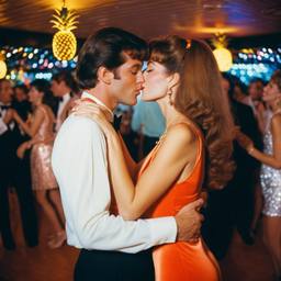 A couple kiss on the dance floor (1970s), FFF Cruises: Voyage 01 · FFF\CRS\028\004